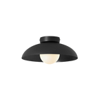 Velora Modern LED Glass Ceiling Light With Gold Base