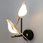 Aurelia Bird | Luxury Golden Wall Lamp For Living Room
