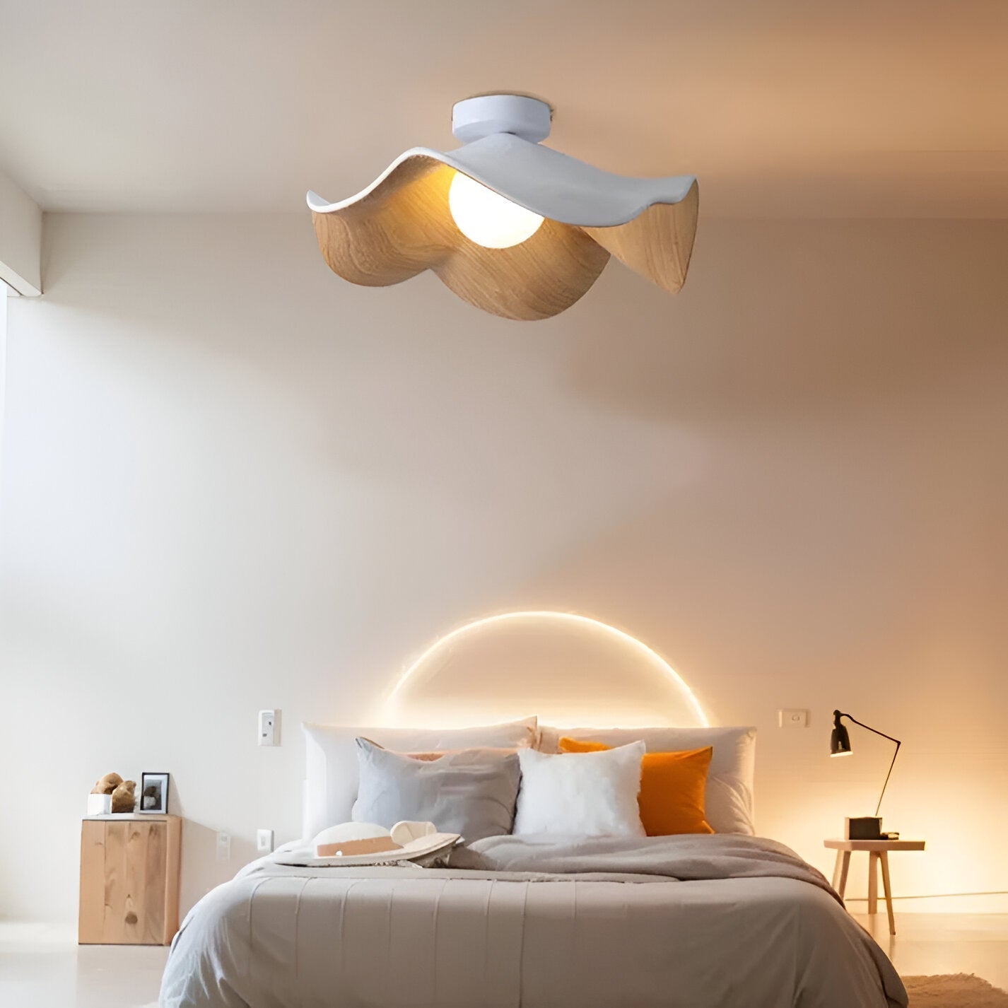 Elaris Bloom | Nordic Resin Flower LED Ceiling Light