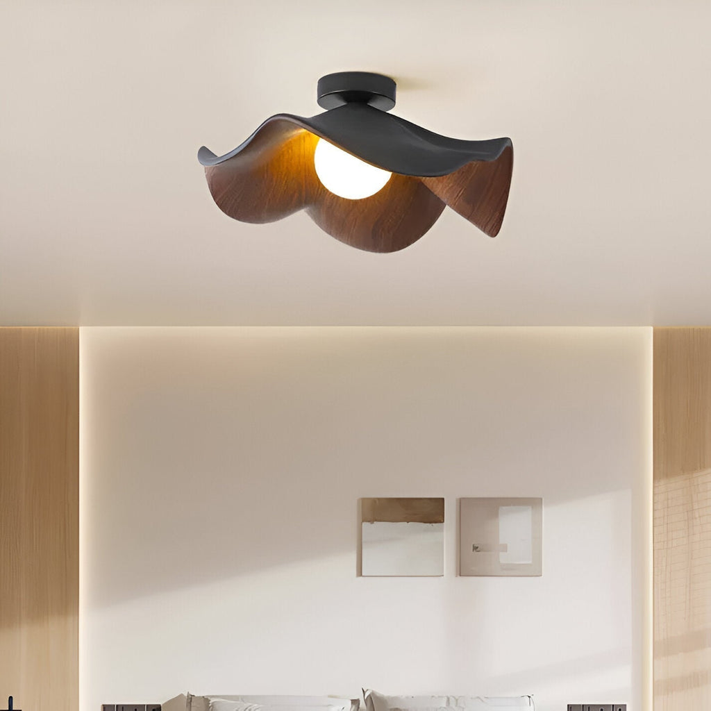 Elaris Bloom | Nordic Resin Flower LED Ceiling Light