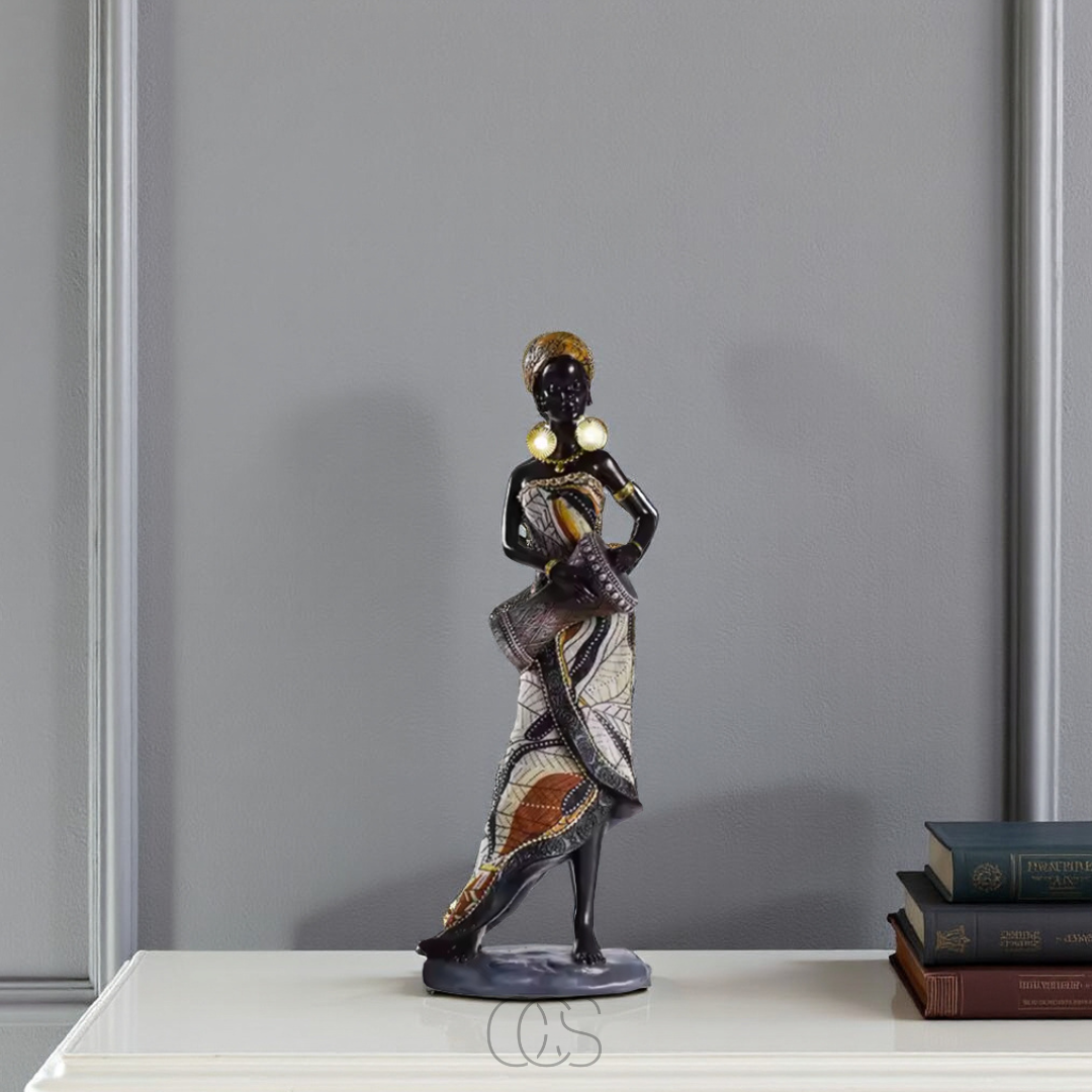 Bronp - African Musicians Statue Set - Decorative Sculptures