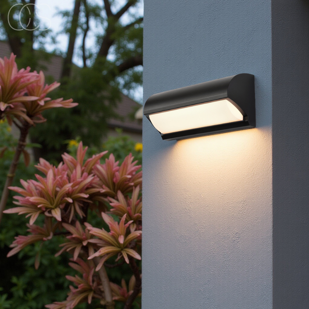 Bronp - Black LED Outdoor Wall Light