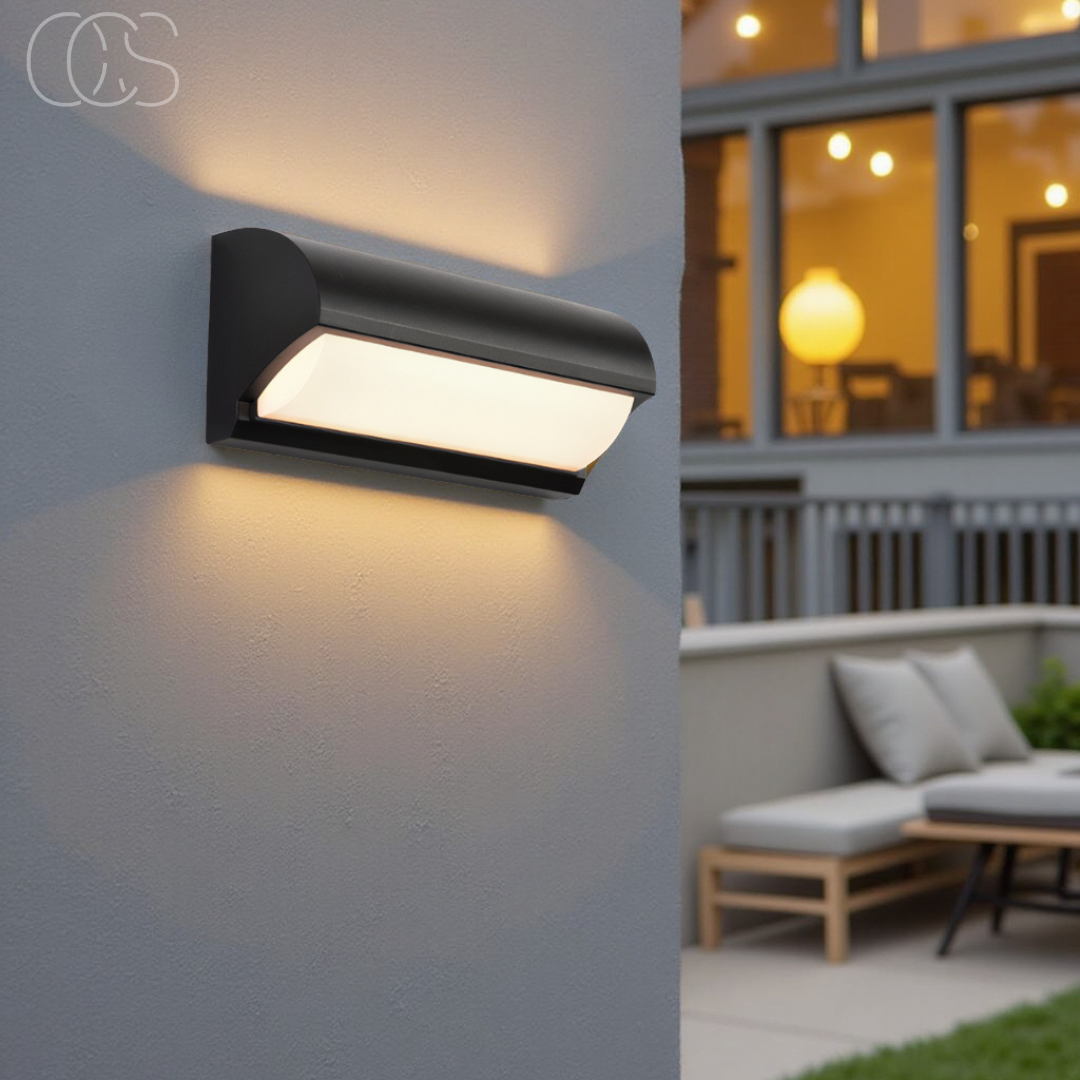 Bronp - Black LED Outdoor Wall Light
