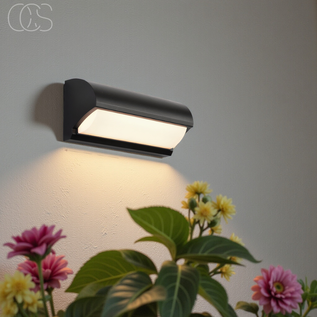 Bronp - Black LED Outdoor Wall Light