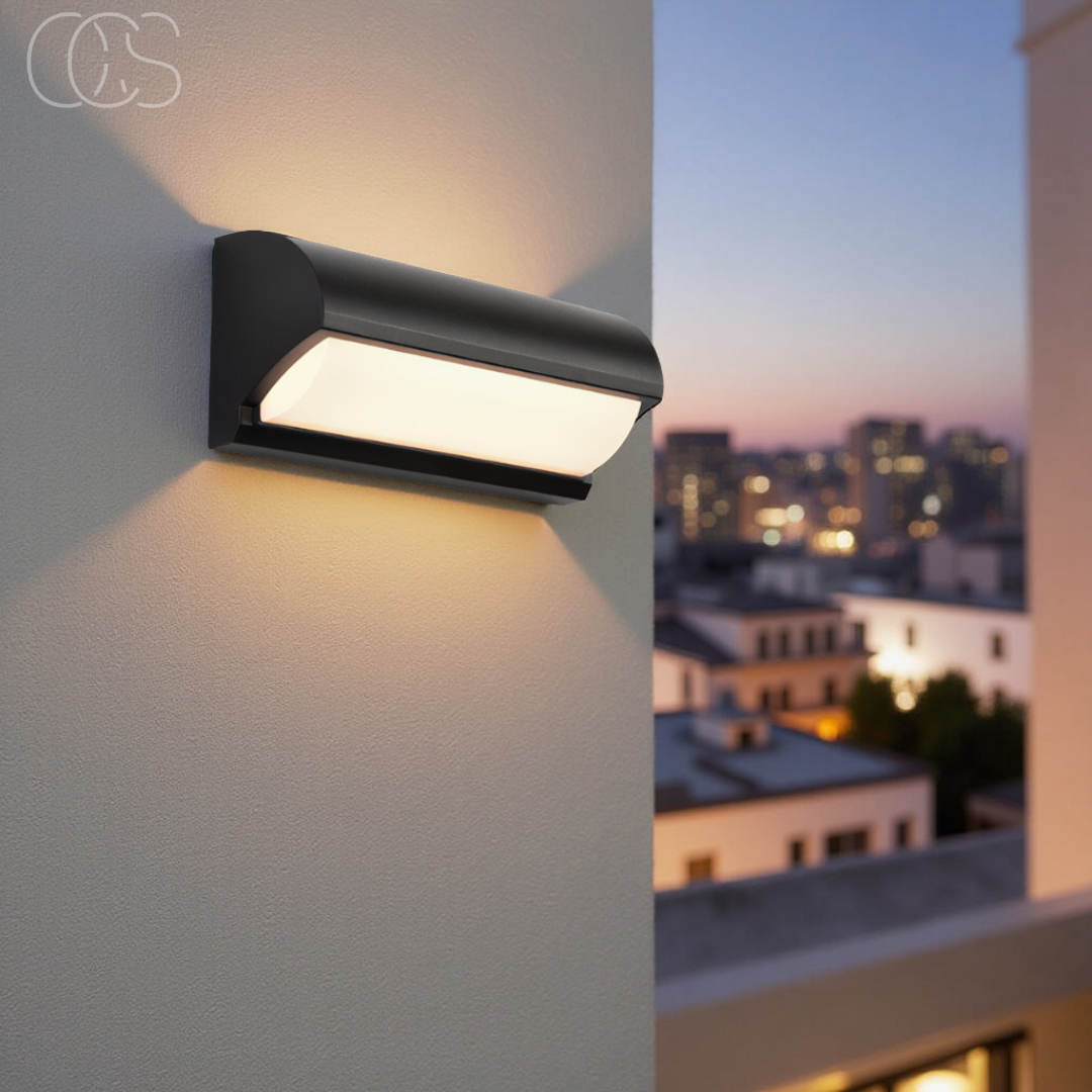 Bronp - Black LED Outdoor Wall Light