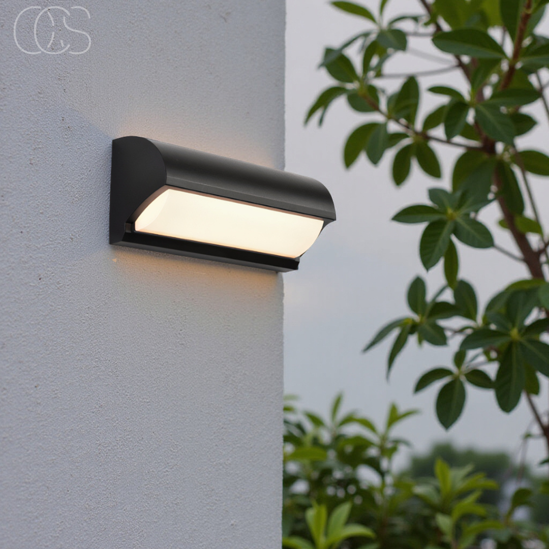Bronp - Black LED Outdoor Wall Light