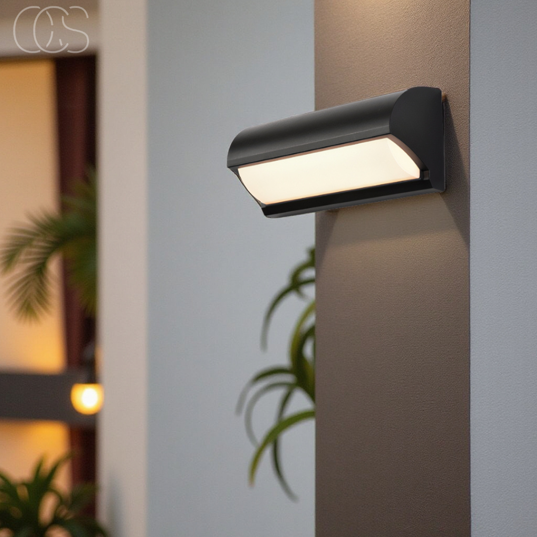 Bronp - Black LED Outdoor Wall Light