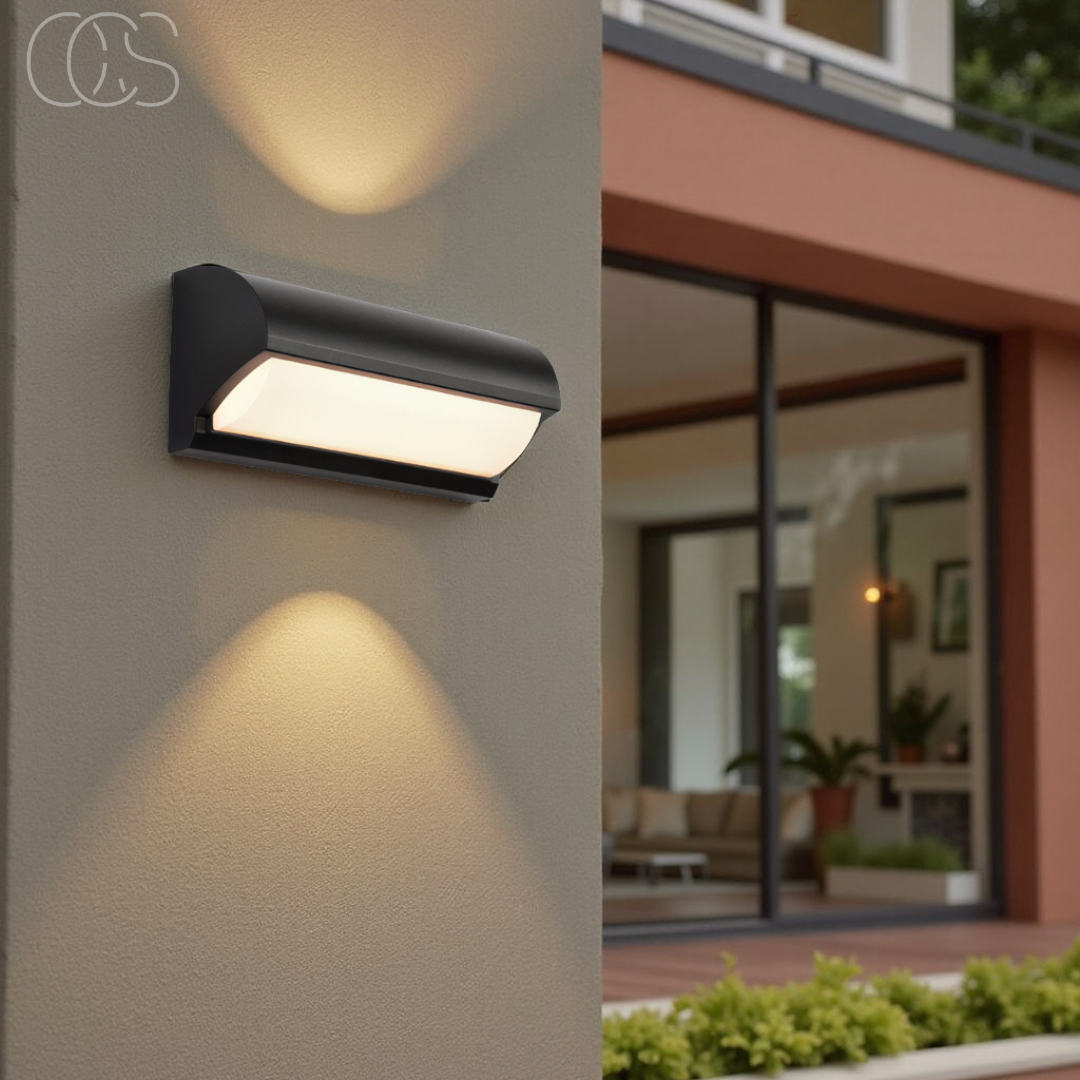 Bronp - Black LED Outdoor Wall Light