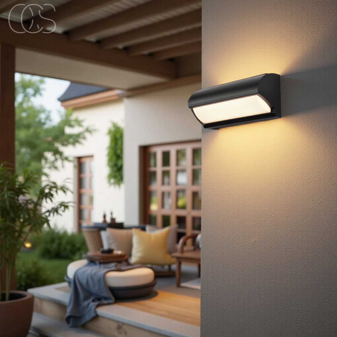 Bronp - Black LED Outdoor Wall Light