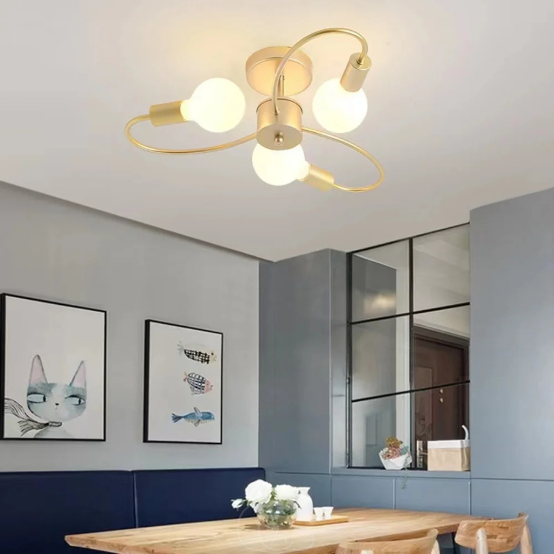 Bronp - Ceiling Lamp with 3 Braided Balls – Modern Design