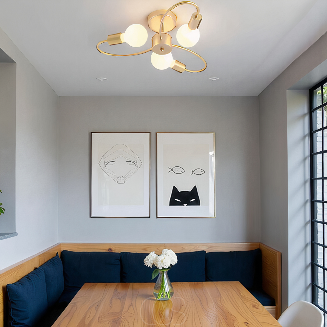 Bronp - Ceiling Lamp with 3 Braided Balls – Modern Design