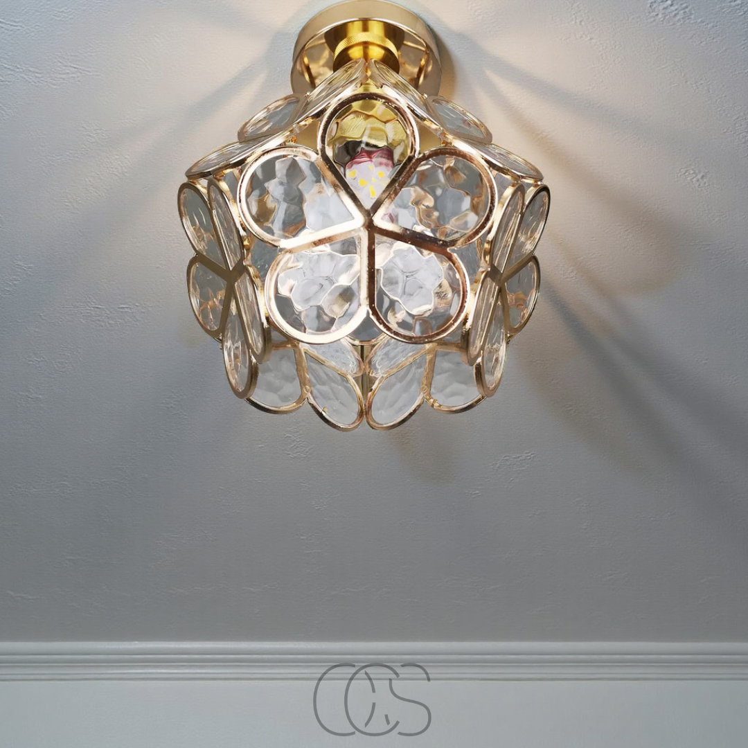 Bronp - Design flower ceiling lamp - Iron & Glass