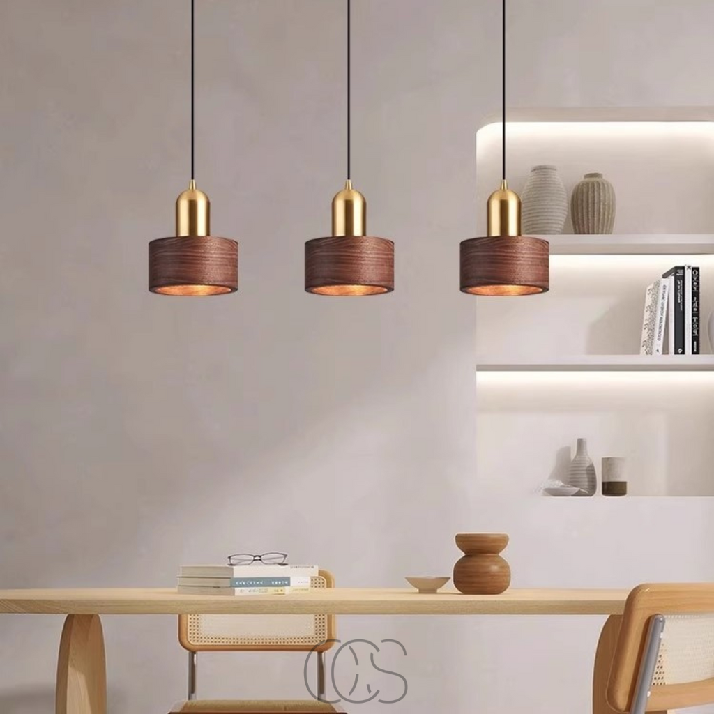 Bronp - Design pendant lamp with gold accent