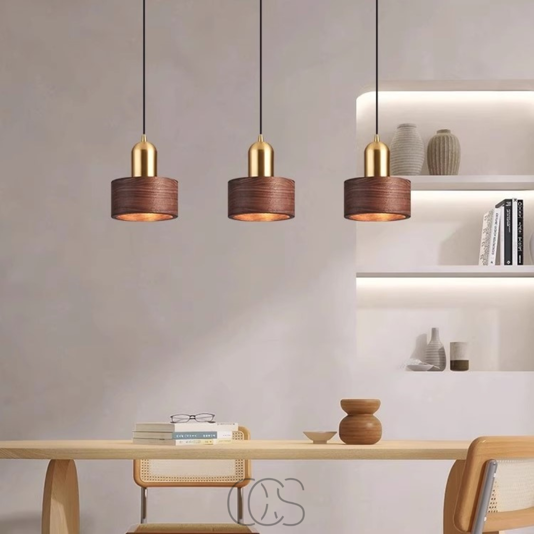 Bronp - Design pendant lamp with gold accent