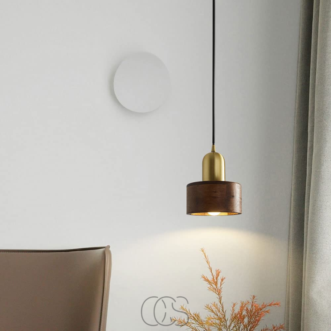 Bronp - Design pendant lamp with gold accent