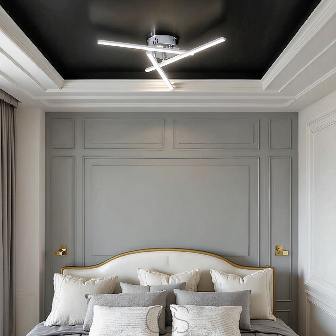 Bronp - LED Loftlampe Triangulær - Satin Nikkel Design Lampe
