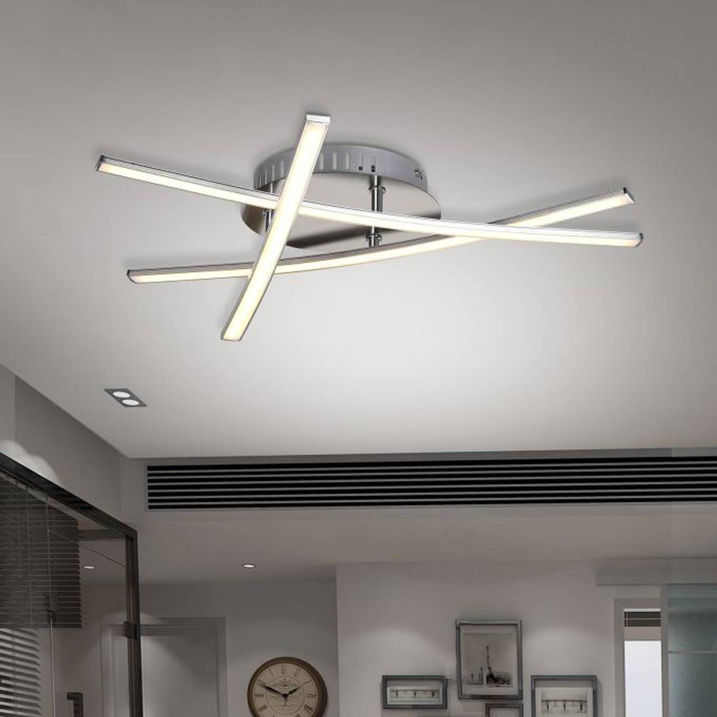 Bronp - LED Loftlampe Triangulær - Satin Nikkel Design Lampe