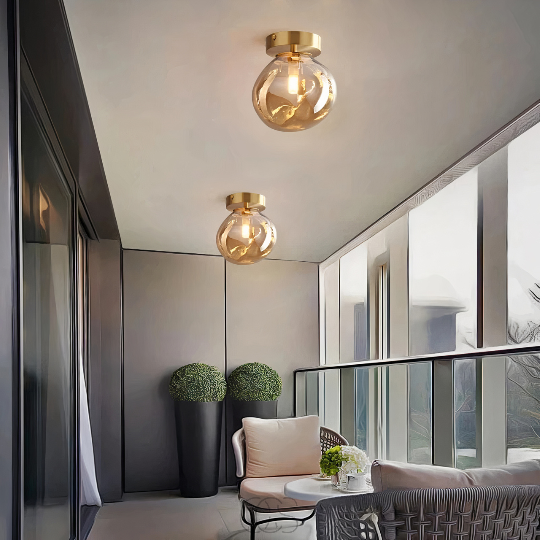Bronp - LED Glas loftlampe - Moderne
