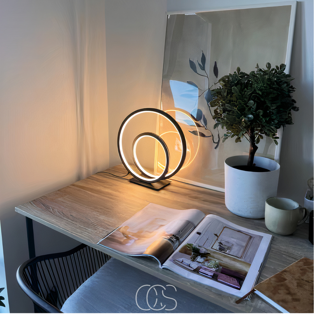 Bronp - LED Bordlampe Dobbelt Ring
