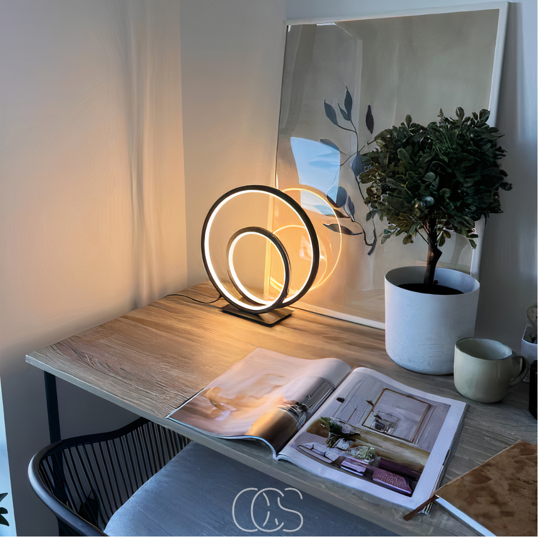 Bronp - LED Bordlampe Dobbelt Ring