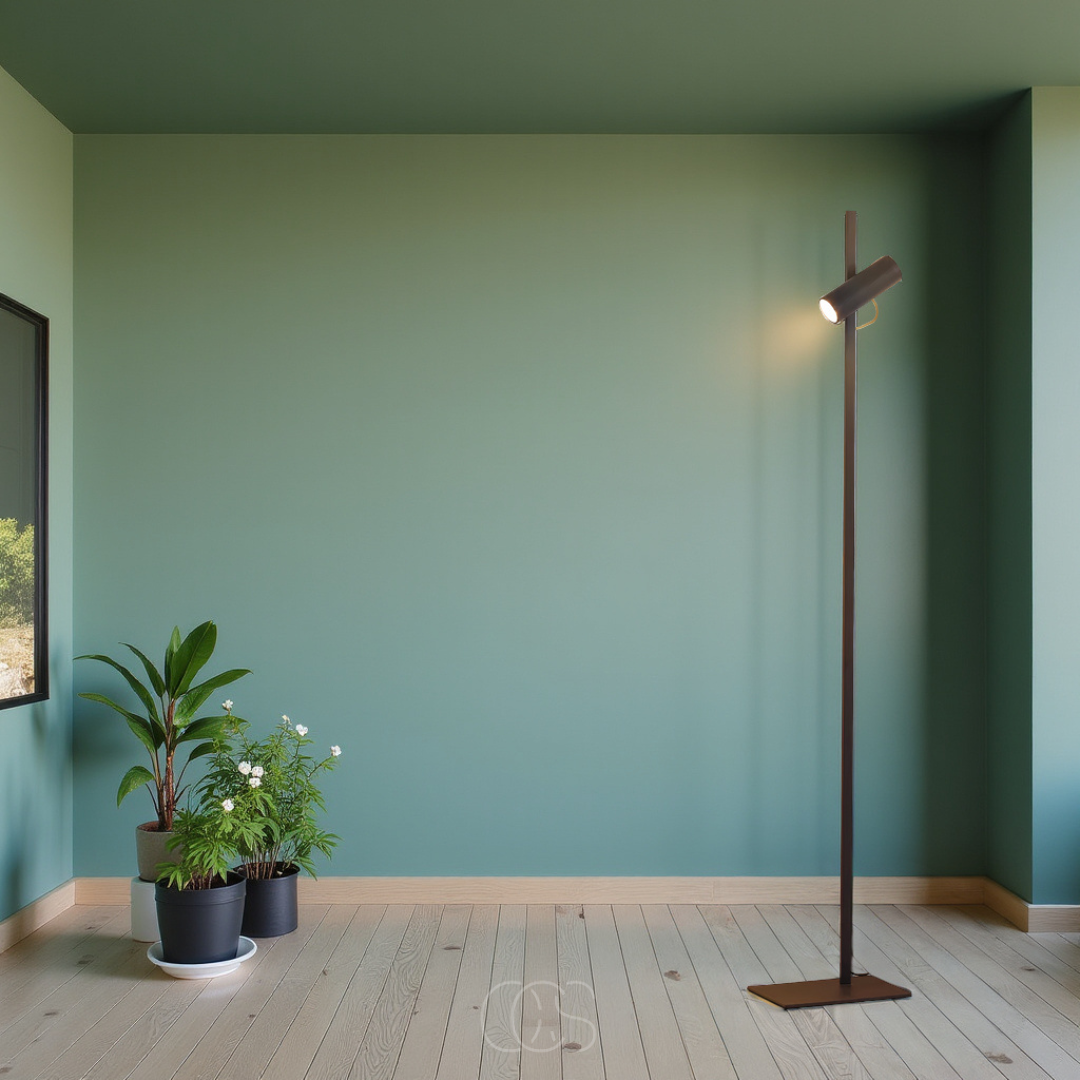 Bronp - LED gulvlampe med spotlight - læselampe