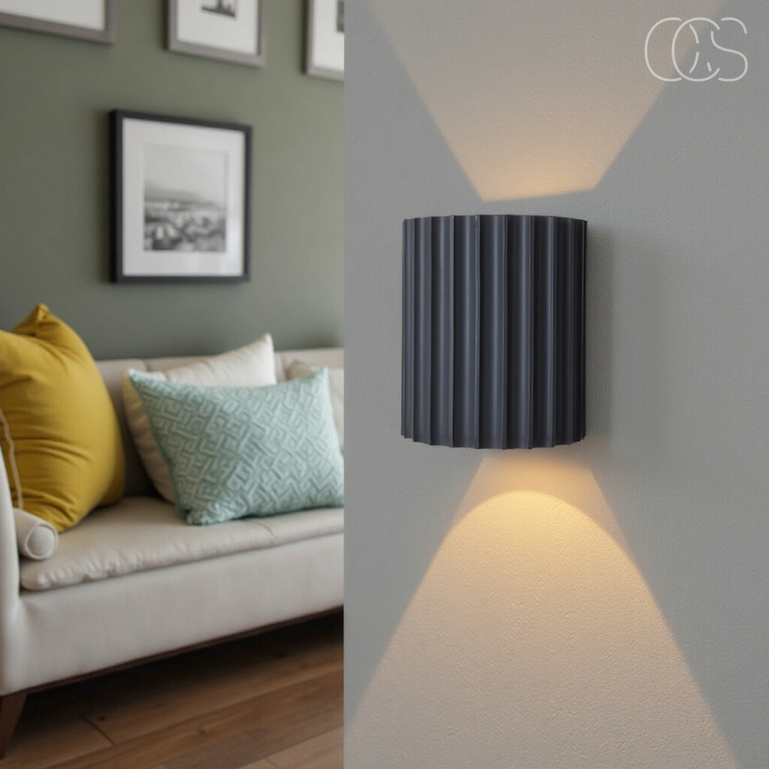 Bronp - Minimalistisk LED Væglampe - Ned- og Oplysning