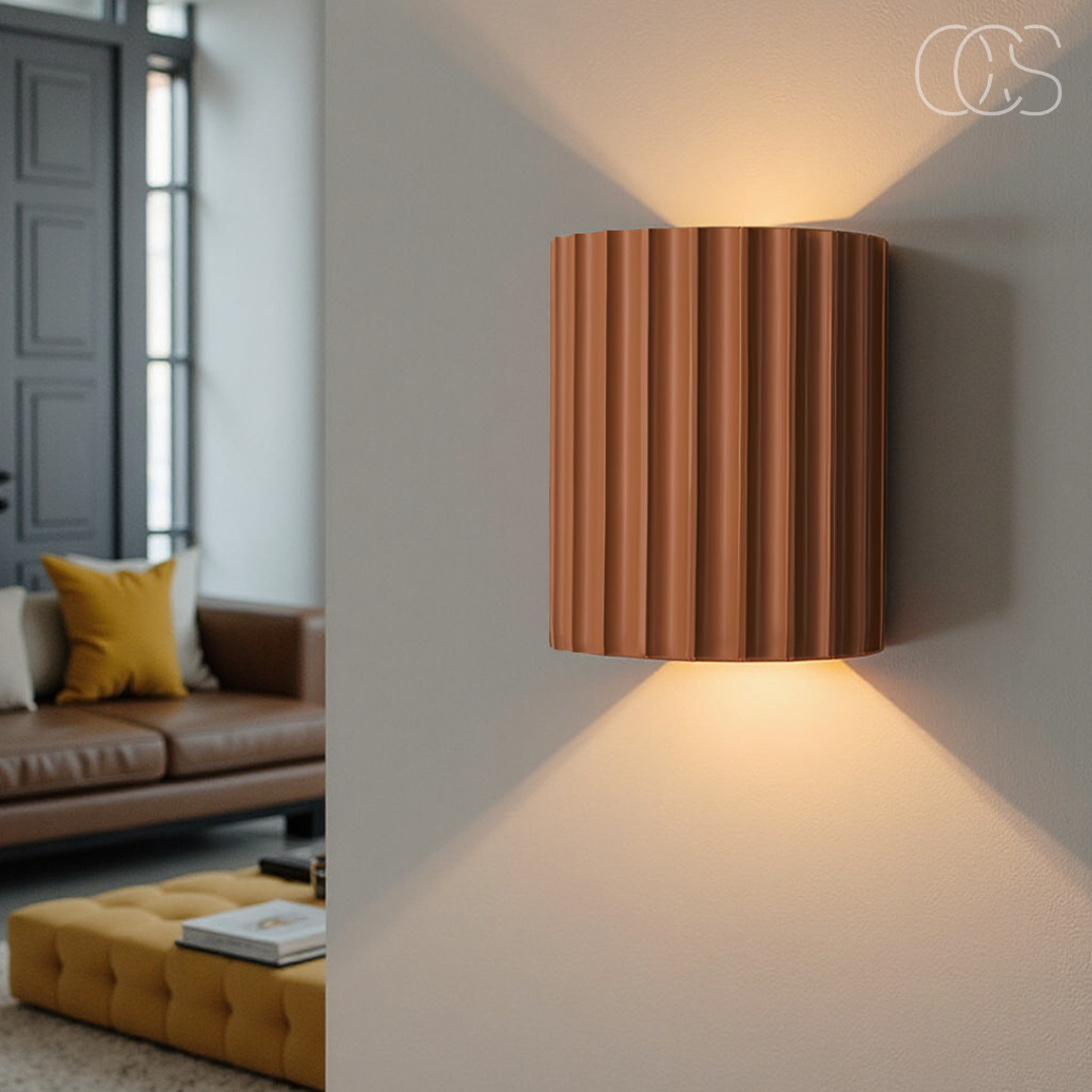 Bronp - Minimalistisk LED Væglampe - Ned- og Oplysning