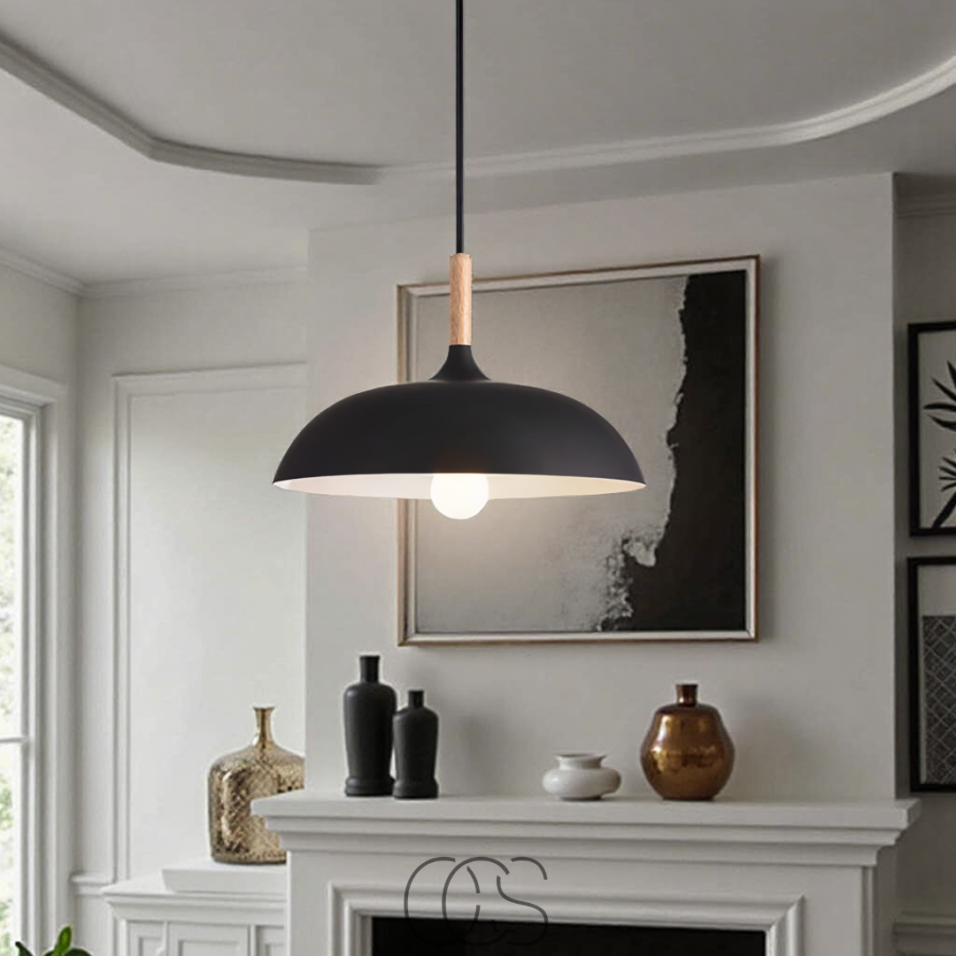 Bronp - Modern Matte Black Ceiling Lamp