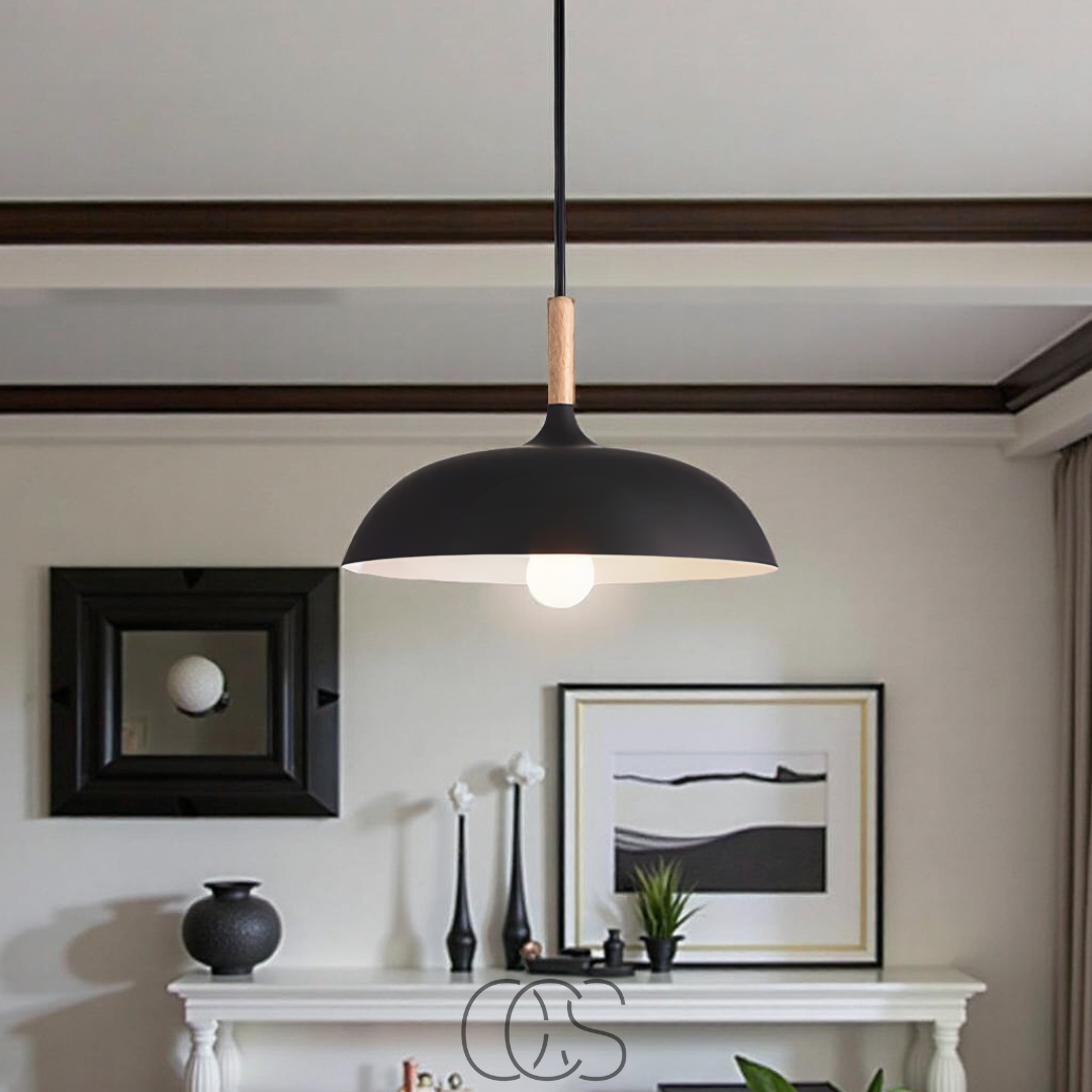Bronp - Modern Matte Black Ceiling Lamp