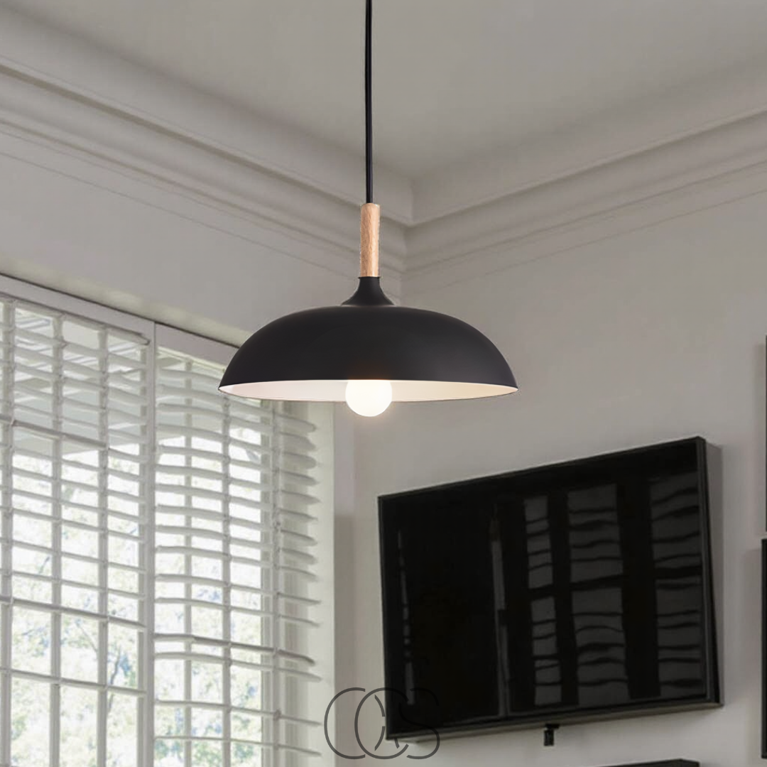 Bronp - Modern Matte Black Ceiling Lamp