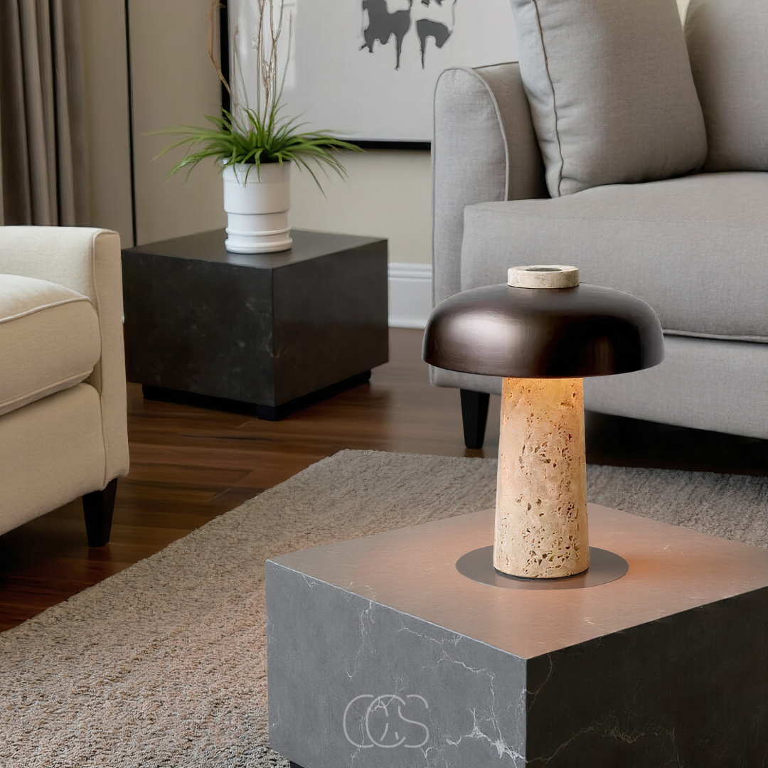 Bronp - Modern Stone Table Lamp