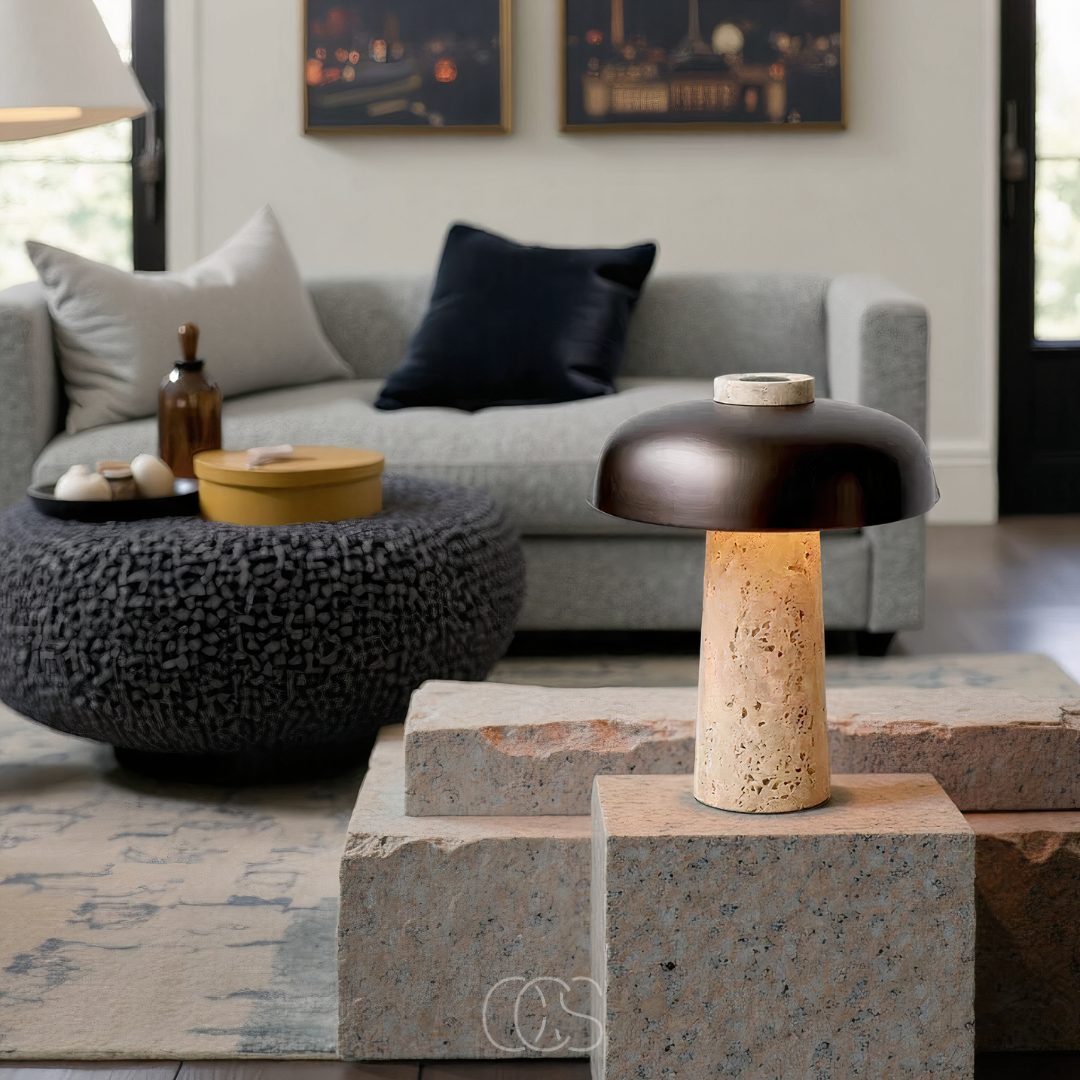 Bronp - Modern Stone Table Lamp