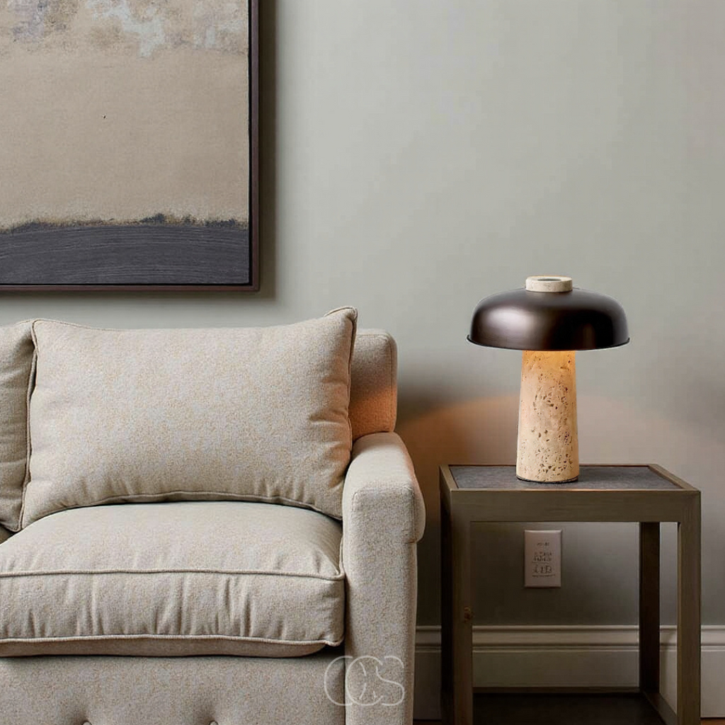 Bronp - Modern Stone Table Lamp