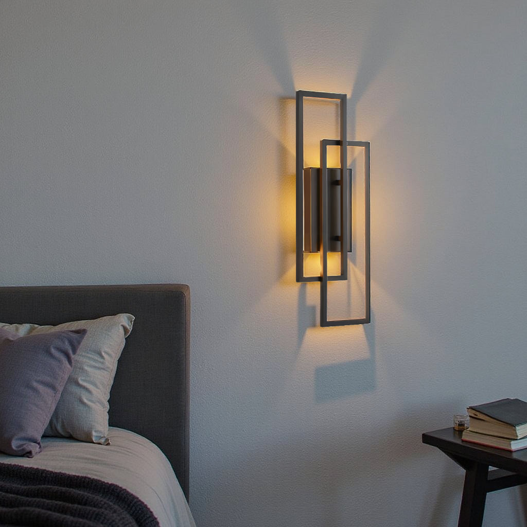 Bronp - Rectangular Geometric LED Wall Lamp