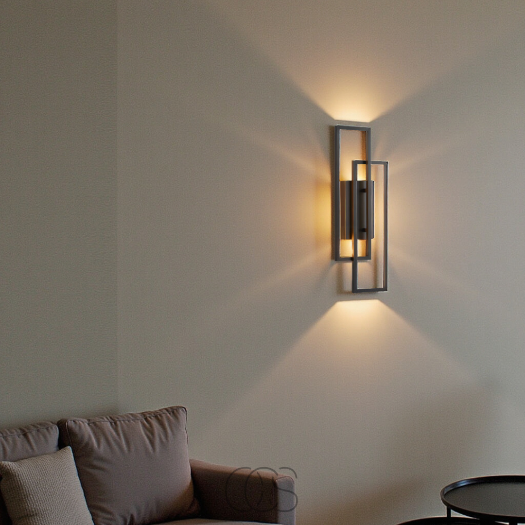 Bronp - Rectangular Geometric LED Wall Lamp