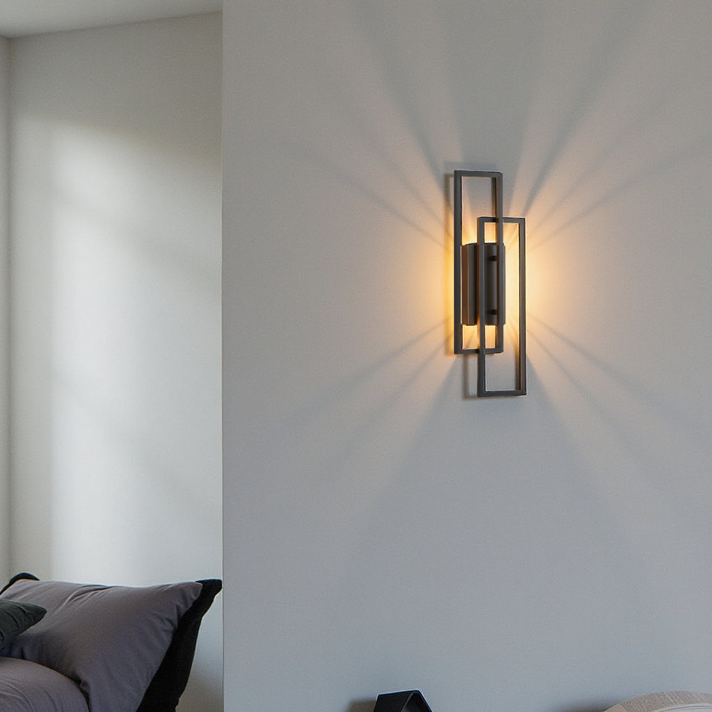 Bronp - Rectangular Geometric LED Wall Lamp