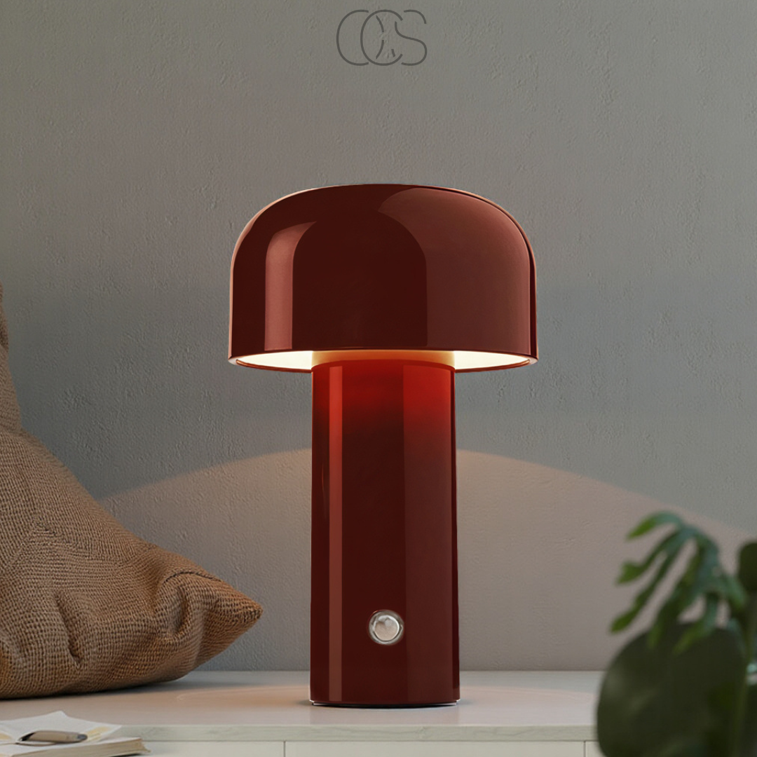 Bronp - Retro Table Lamp – wireless, dimmable & can be placed anywhere