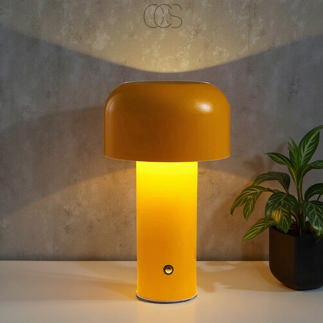 Bronp - Retro Table Lamp – wireless, dimmable & can be placed anywhere