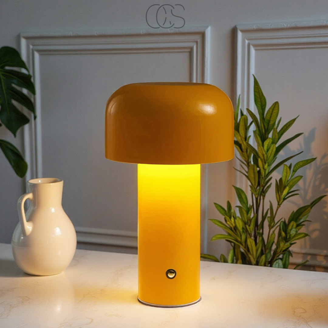 Bronp - Retro Table Lamp – wireless, dimmable & can be placed anywhere