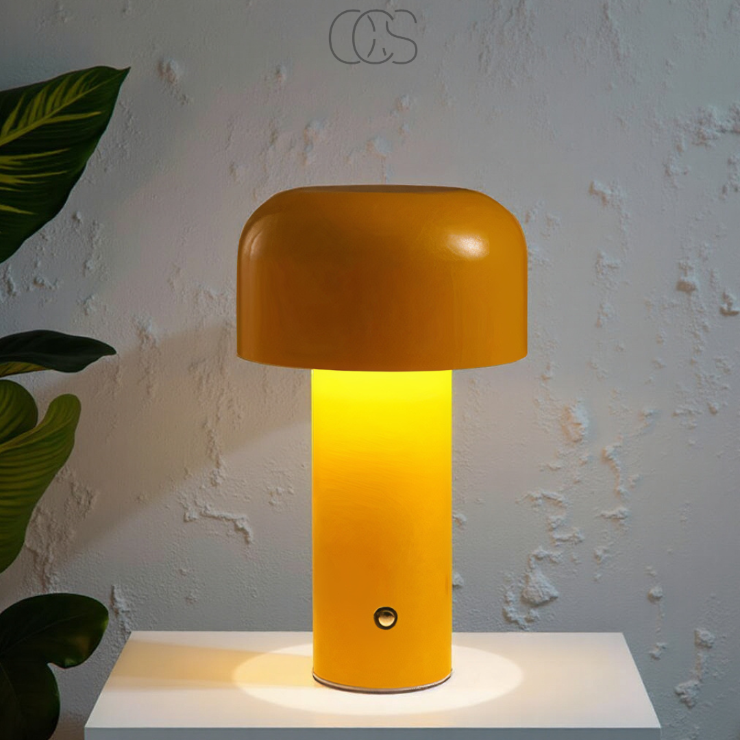 Bronp - Retro Table Lamp – wireless, dimmable & can be placed anywhere