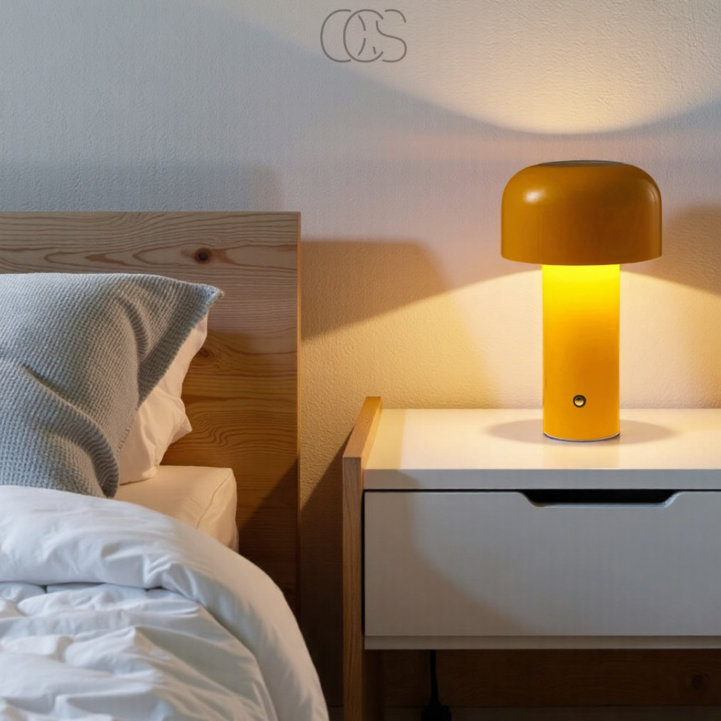 Bronp - Retro Table Lamp – wireless, dimmable & can be placed anywhere