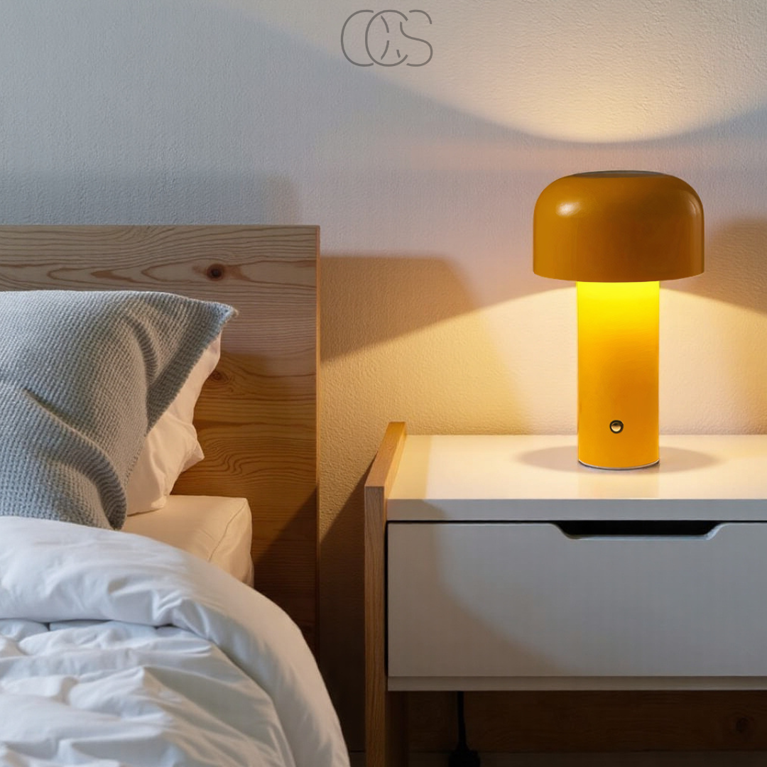 Bronp - Retro Table Lamp – wireless, dimmable & can be placed anywhere