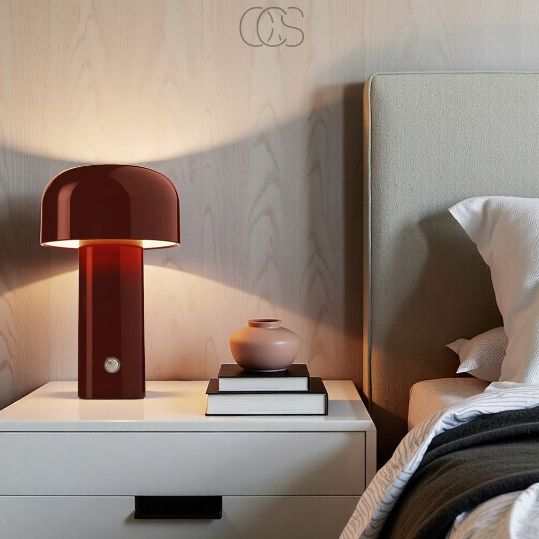 Bronp - Retro Table Lamp – wireless, dimmable & can be placed anywhere