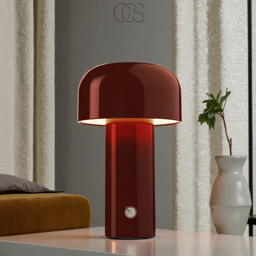Bronp - Retro Table Lamp – wireless, dimmable & can be placed anywhere