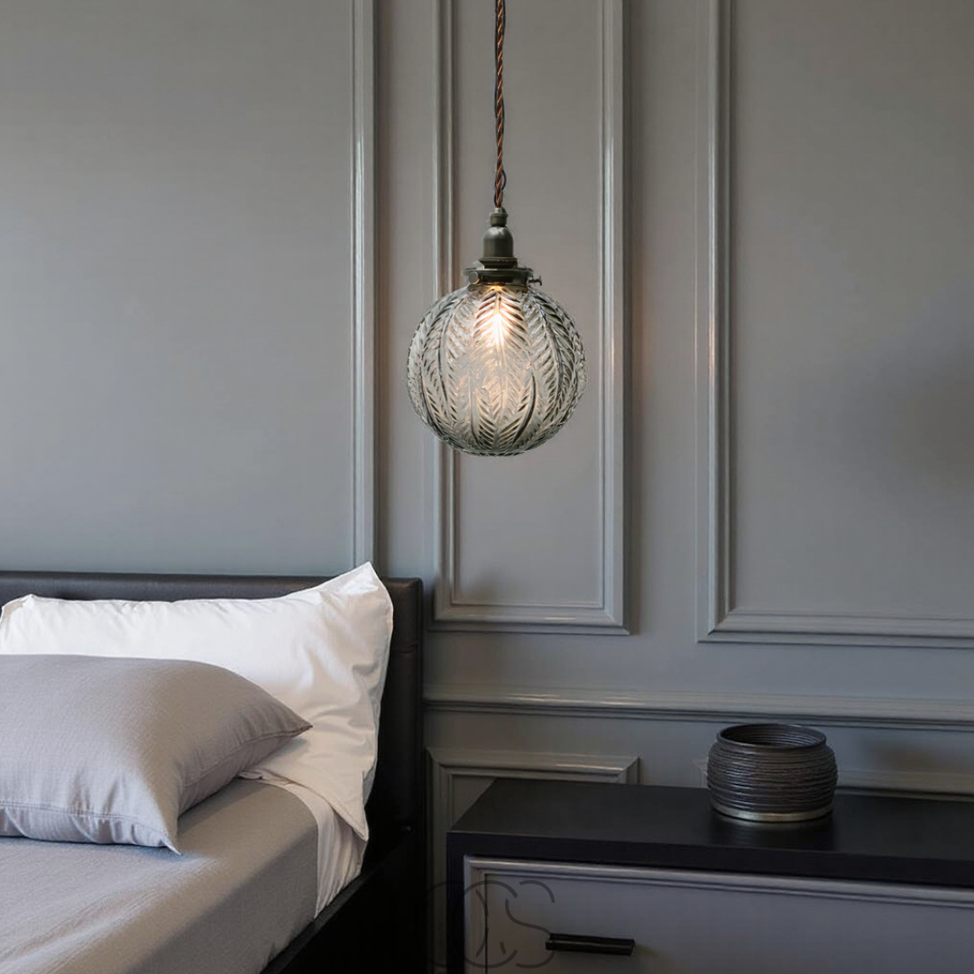 Bronp - Round Pendant Lamp Glass - Smoke Color