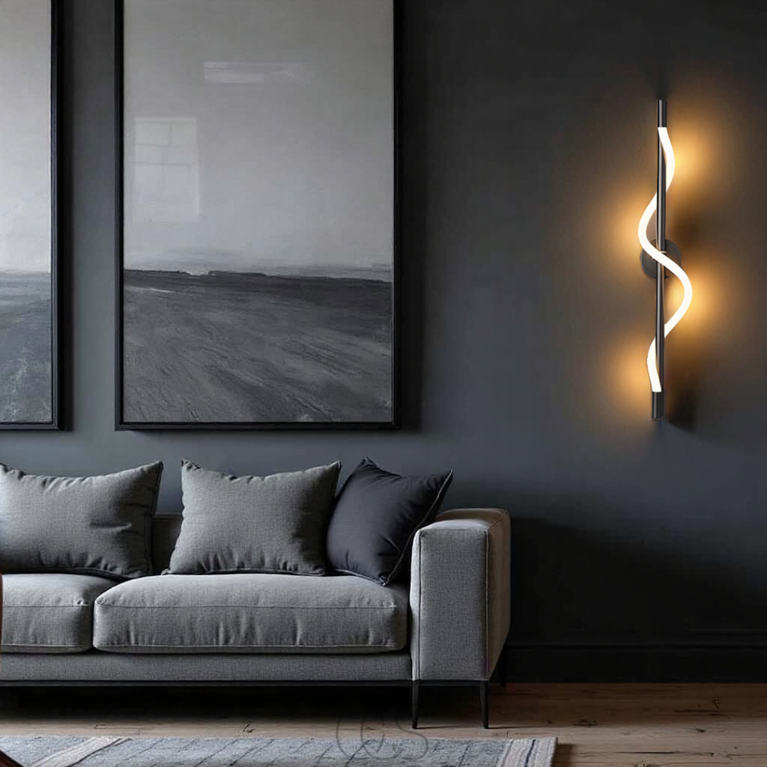 Bronp - Slim LED wall lamp - Black aluminum