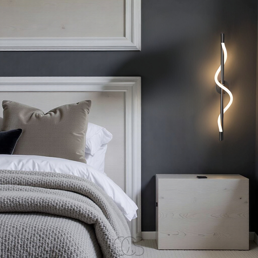Bronp - Slim LED wall lamp - Black aluminum