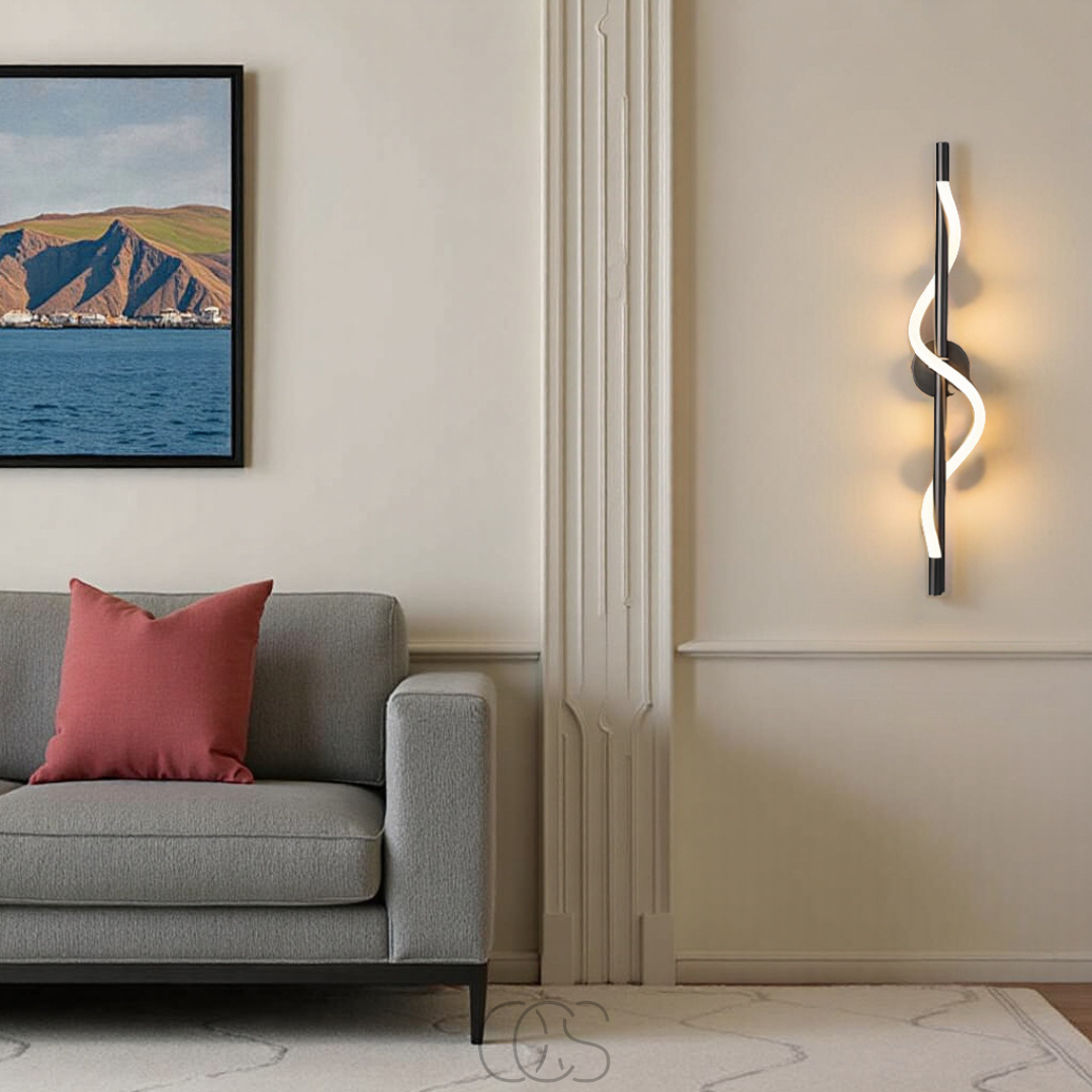 Bronp - Slim LED wall lamp - Black aluminum