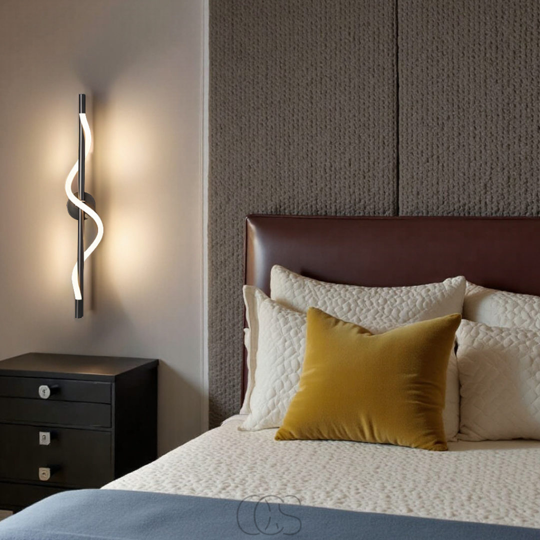 Bronp - Slim LED wall lamp - Black aluminum