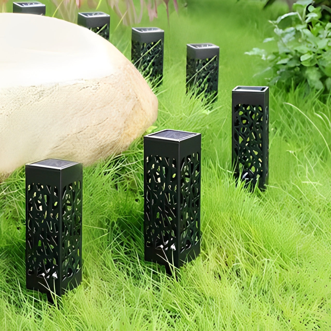 Bronp - Solar Garden Light Pole - Wireless Solar Outdoor Lamp